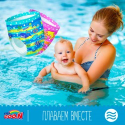 Трусики-Подгузники Для Плавания Goo.N Для Мальчиков 9-14 Кг, Ростом 70-90 См (Размер L, 3 Шт) фото-5