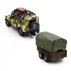 Ігровий набір – Land Rover Defender Mілітарі (з причепом) фото-7