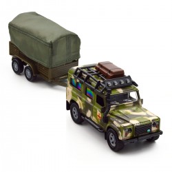Ігровий набір – Land Rover Defender Mілітарі (з причепом) фото-11