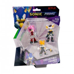 Набор игровых фигурок Sonic Prime – Ребел Руж, Тэйлз, Расти Роуз
