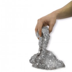 Песок Для Детского Творчества - Kinetic Sand Metallic (Серебряный) фото-1