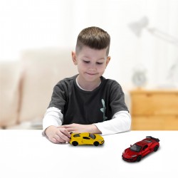 Автомодель – Chevrolet Corvette C8 Z06 2024 (жовтий, червоний) фото-3