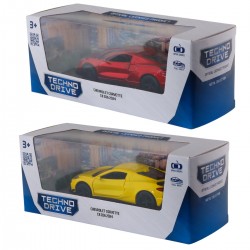 Автомодель – Chevrolet Corvette C8 Z06 2024 (жовтий, червоний) фото-4