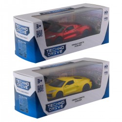Автомодель – Chevrolet Corvette C8 Z06 2024 (жовтий, червоний) фото-6