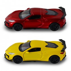 Автомодель – Chevrolet Corvette C8 Z06 2024 (жовтий, червоний) фото-8