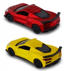 Автомодель – Chevrolet Corvette C8 Z06 2024 (жовтий, червоний) фото-9
