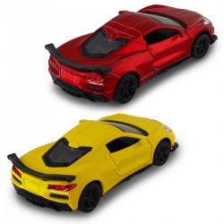 Автомодель – Chevrolet Corvette C8 Z06 2024 (жовтий, червоний) фото-11