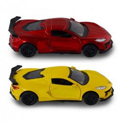 Автомодель – Chevrolet Corvette C8 Z06 2024 (жовтий, червоний) фото-12