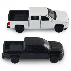 Автомодель - Chevrolet Silverado 2017 (перламутрово-білий, чорний) фото-12
