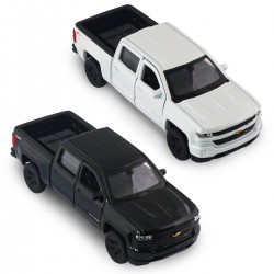 Автомодель - Chevrolet Silverado 2017 (перламутрово-білий, чорний) фото-13