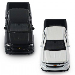 Автомодель - Chevrolet Silverado 2017 (перламутрово-білий, чорний) фото-14