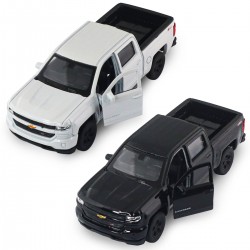Автомодель - Chevrolet Silverado 2017 (перламутрово-білий, чорний) фото-15