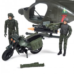 Игровой набор ELITE FORCE —МНОГОФУНКЦИОНАЛЬНЫЙ ВЕРТОЛЕТ MH-6  (вертолет, мотоцикл, фигурки, аксесс.) фото-4
