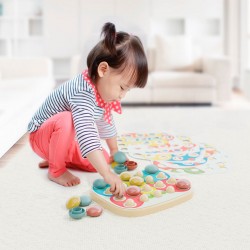 Набор серии Play Bio- Для занятий мозаикой Fantacolor Baby (большие фишки (21 шт.) + доска) фото-3