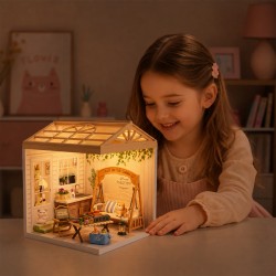 Конструктор-румбокс Mini House серии Интерьер – Патио (свет) фото-2