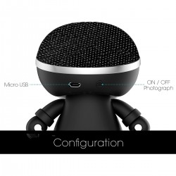 Акуст. Система Xoopar - Mini Xboy(7,5Cm, Чорний Металік, Bluetooth) фото-2
