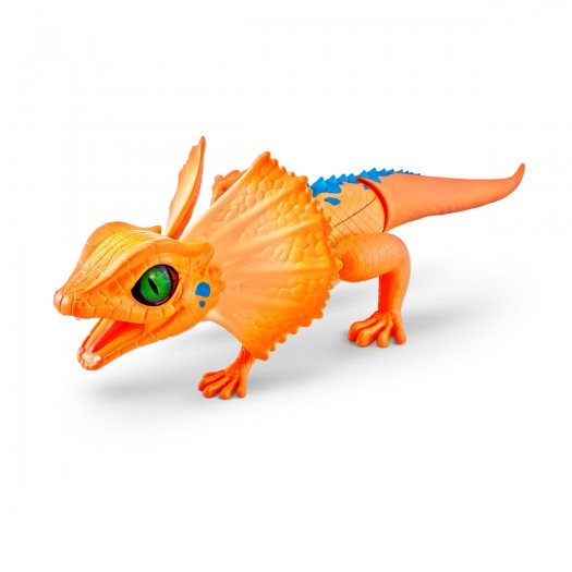 Інтерактивна іграшка Robo Alive - Оранжева плащоносна ящірка фото-1