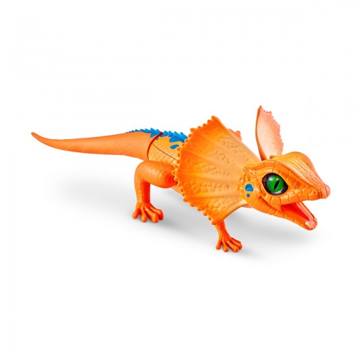 Інтерактивна іграшка Robo Alive - Оранжева плащоносна ящірка фото-4