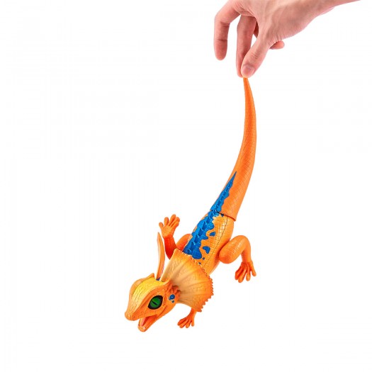 Інтерактивна іграшка Robo Alive - Оранжева плащоносна ящірка фото-5