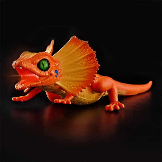 Інтерактивна іграшка Robo Alive - Оранжева плащоносна ящірка фото-6