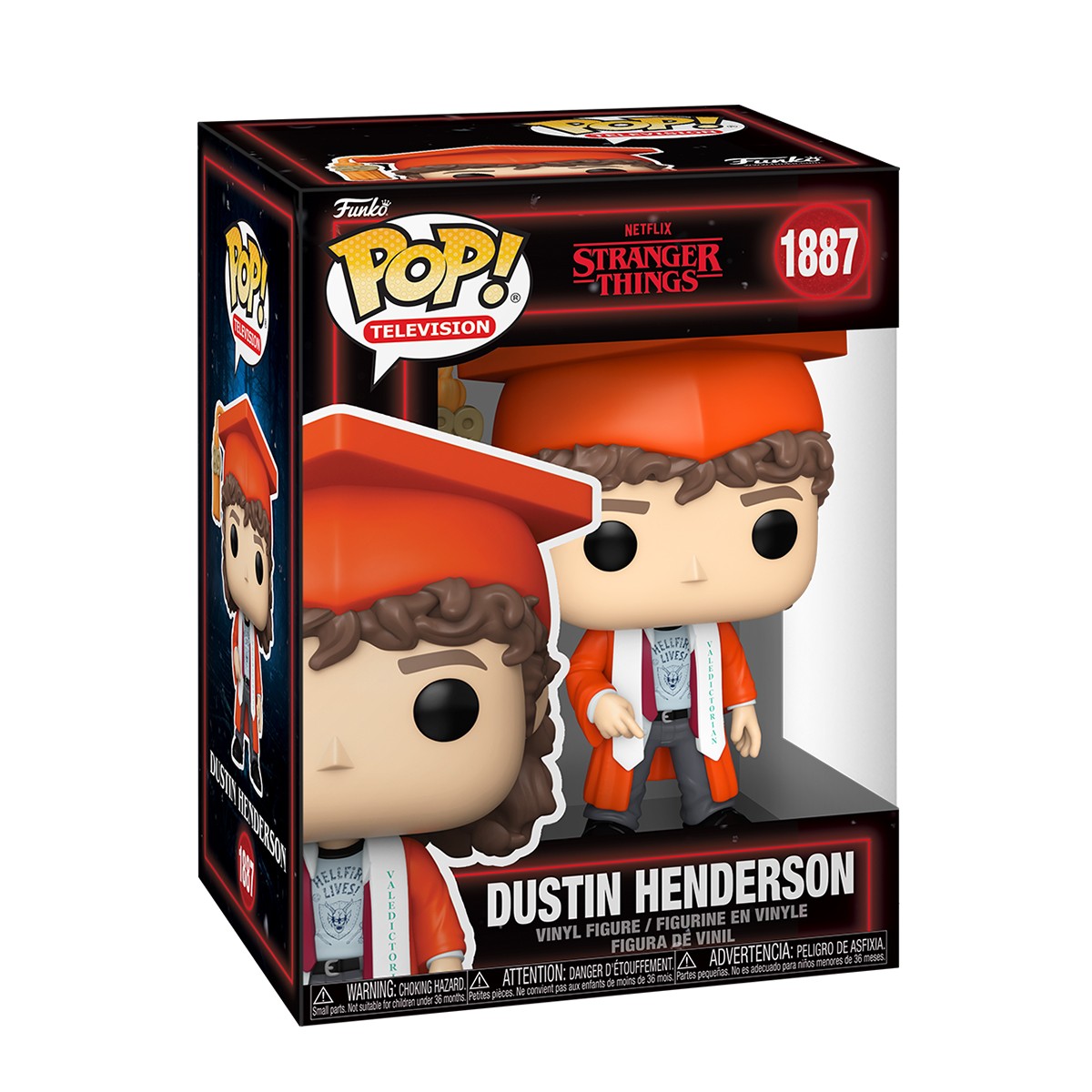 Фігурка Funko POP! Дивні дива Дастін на випускному 9,6 см — превʼю 1
