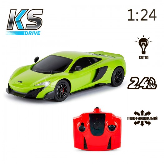 Автомобіль KS Drive на р/к - Mclaren 675LT (1:24, 2.4Ghz, зелений) фото-7
