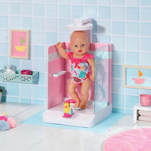 Автоматична душова кабінка для ляльки Baby Born - Купаємося з качечкою фото-27