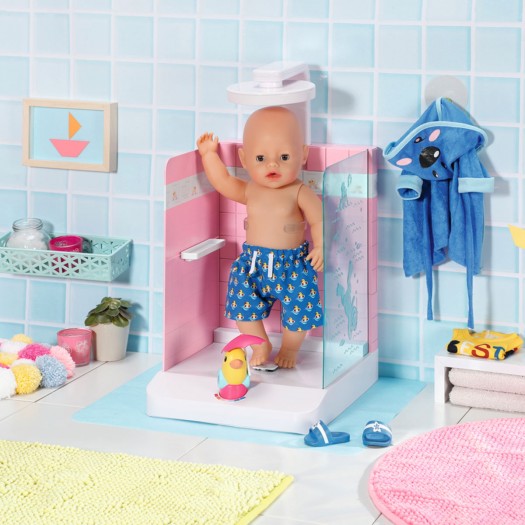 Автоматична душова кабінка для ляльки Baby Born - Купаємося з качечкою фото-26