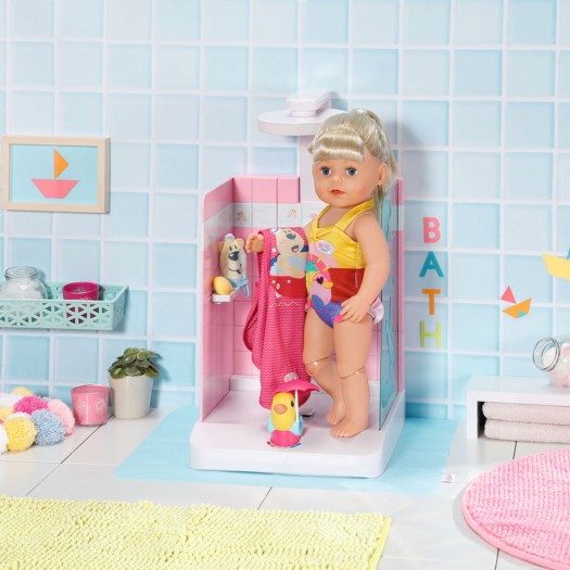 Автоматична душова кабінка для ляльки Baby Born - Купаємося з качечкою фото-25