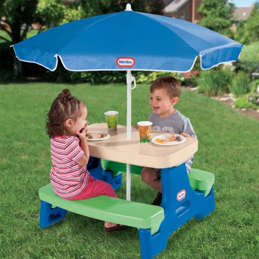 Столик для пикника с зонтиком фото-5