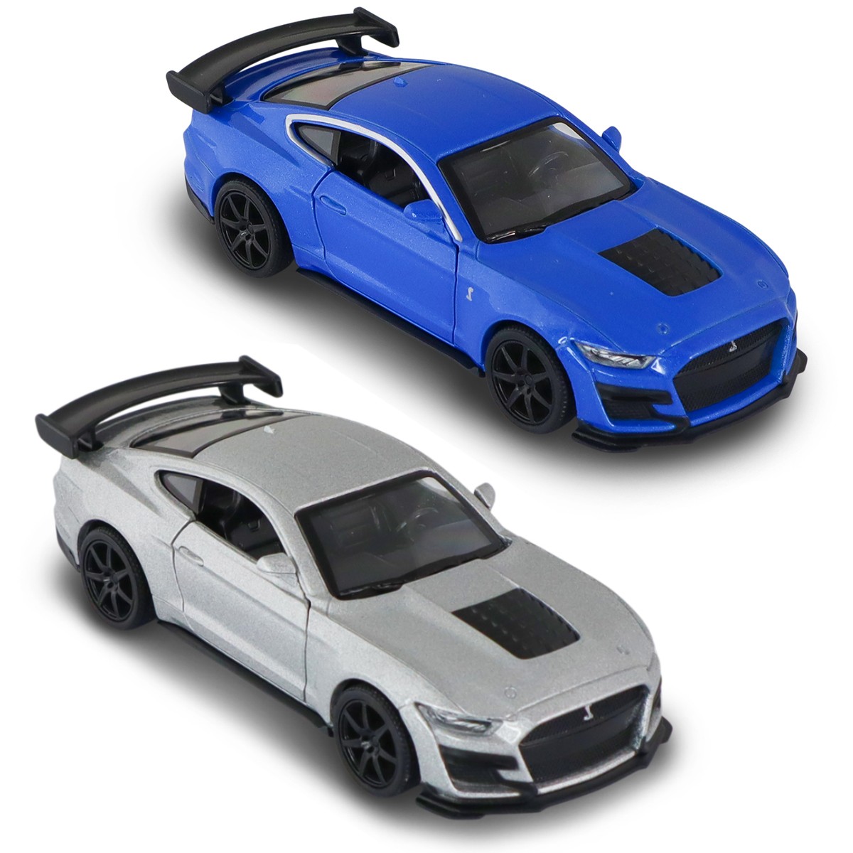 Автомодель – Ford Mustang Shelby GT500 2024 (сірий, синій)