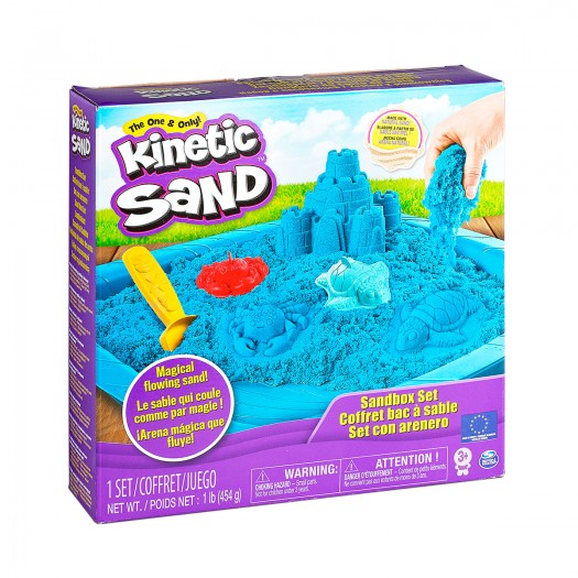 Набор Песка Для Творчества - Kinetic Sand Замок Из Песка (Голубой) фото-1