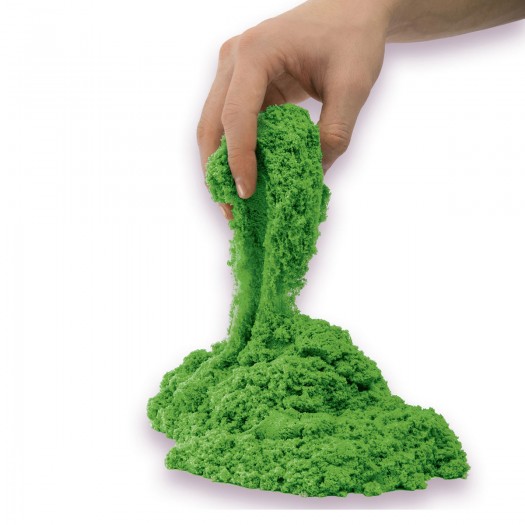 Пісок для дитячої творчості - KINETIC SAND COLOUR (зелений, 907 g) фото-1