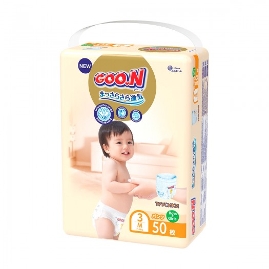 Трусики-подгузники Goo.N Premium Soft для детей (M, 7-12 кг, 50 шт) фото-26